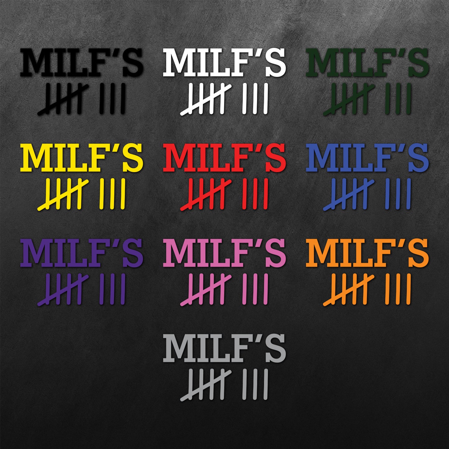 Milf's Count Sticker