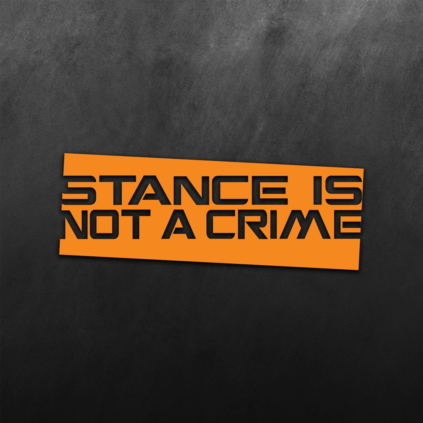 Stance Is Not A Crime Sticker