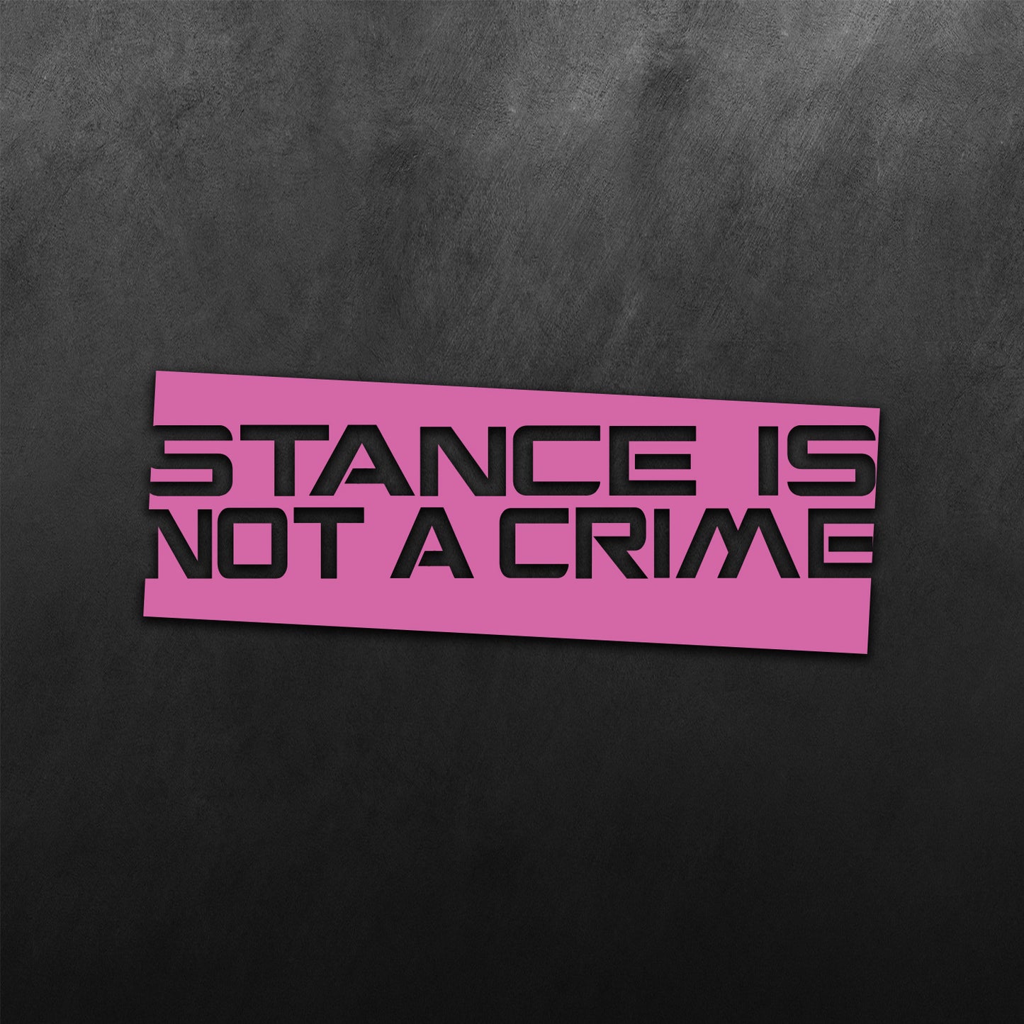 Stance Is Not A Crime Sticker