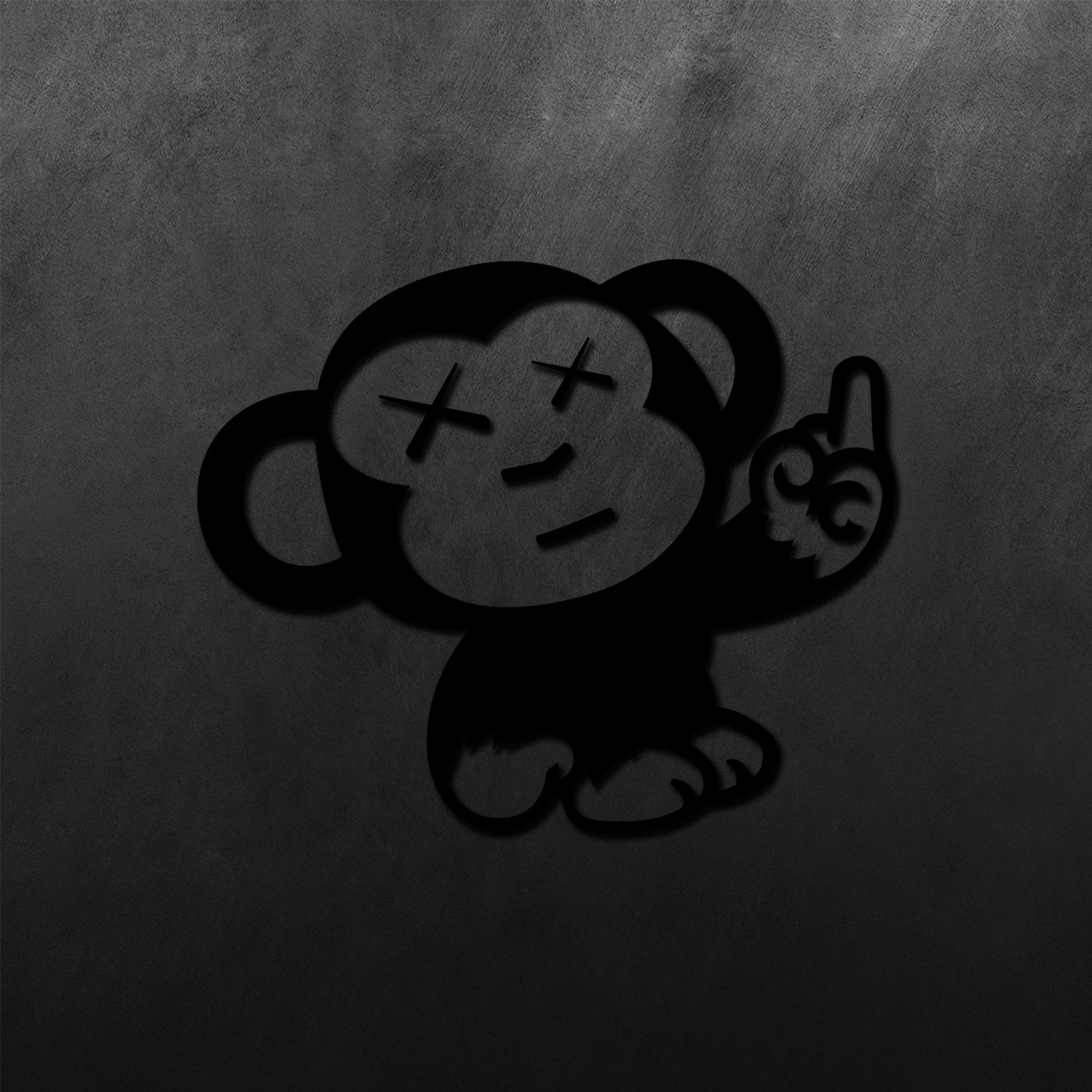 JDM Monkey Middle Finger Sticker