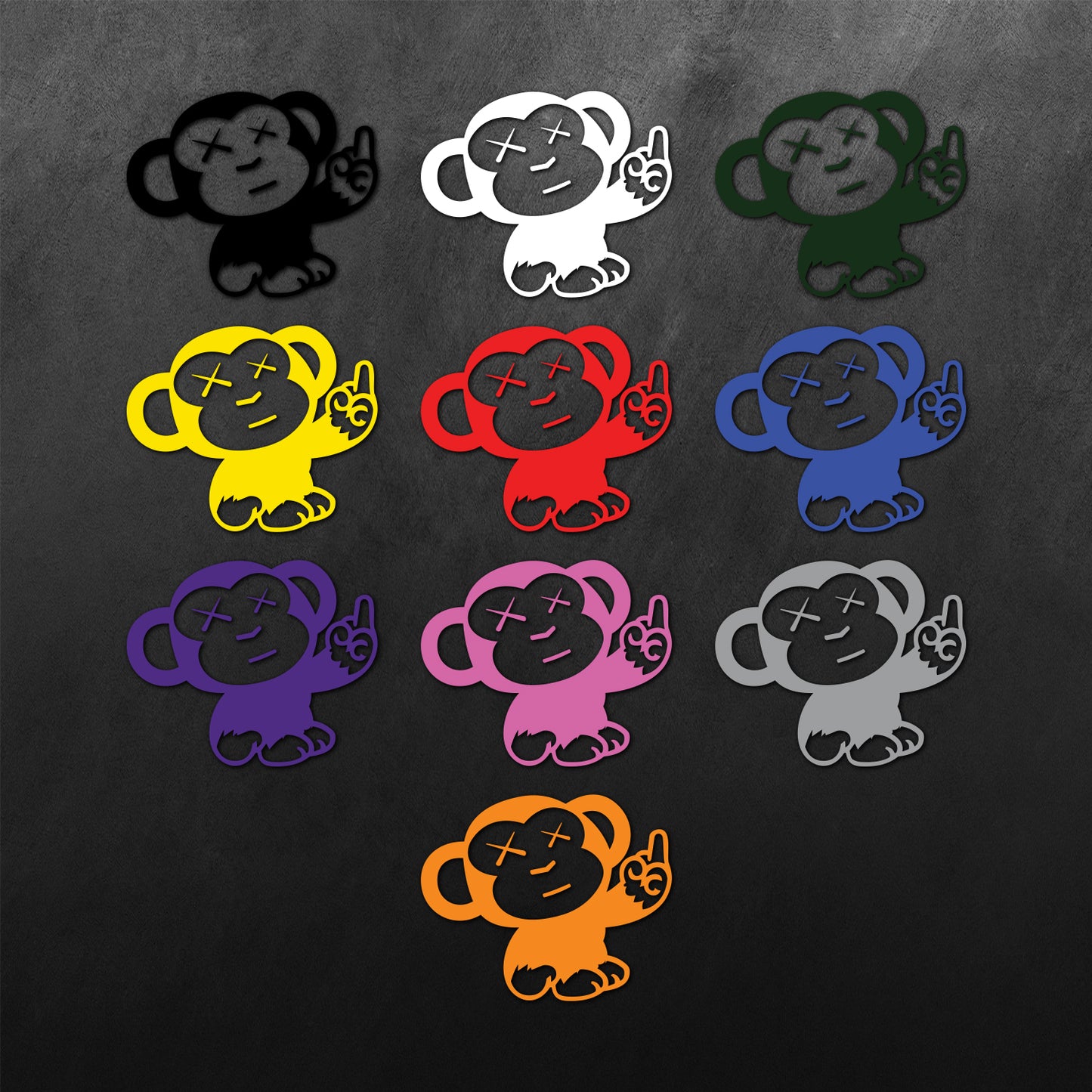 JDM Monkey Middle Finger Sticker