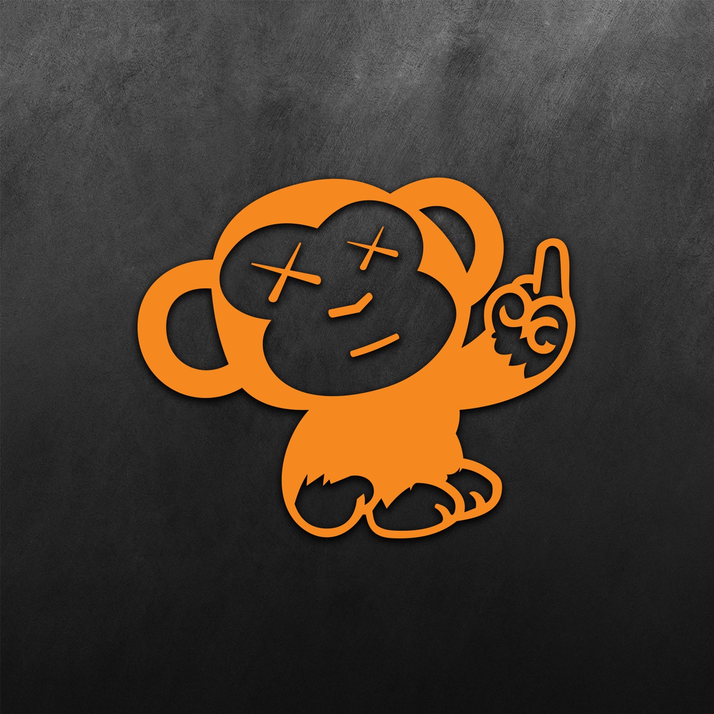 JDM Monkey Middle Finger Sticker