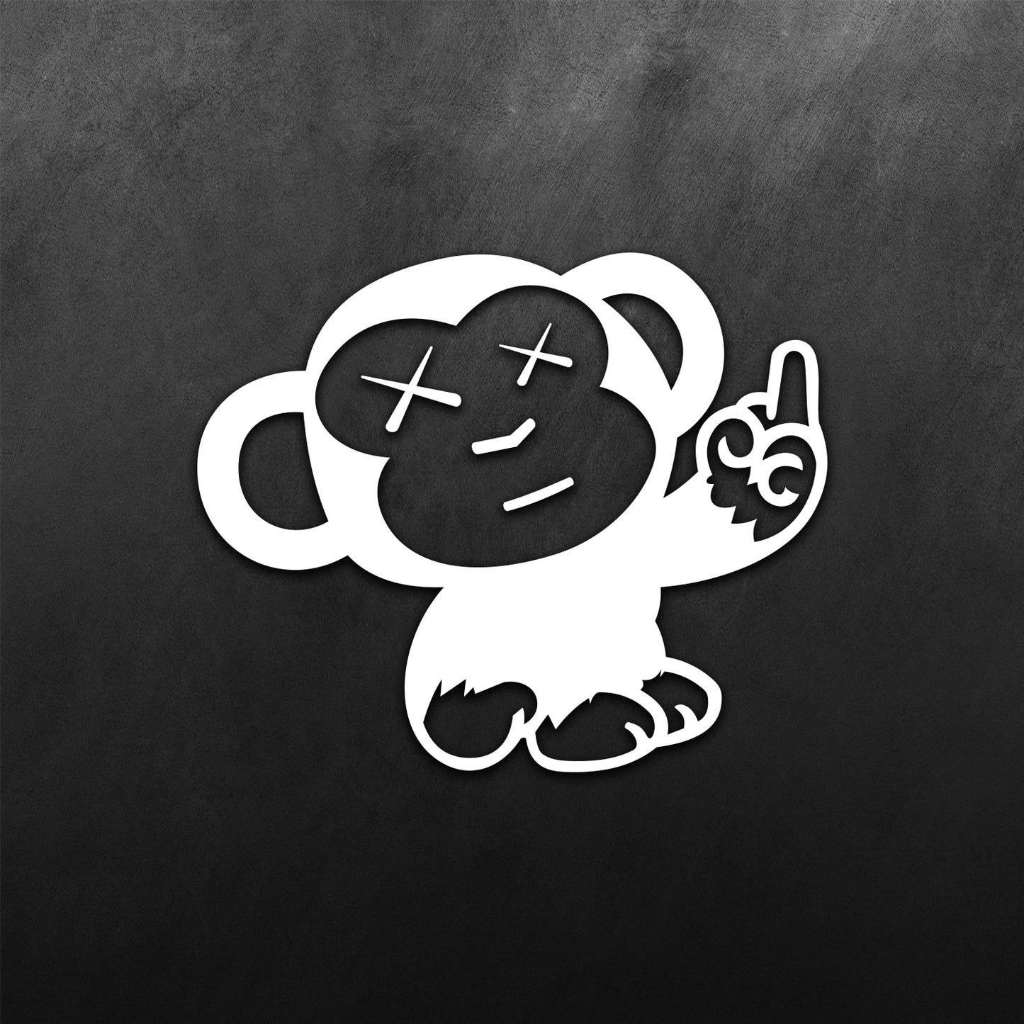 JDM Monkey Middle Finger Sticker