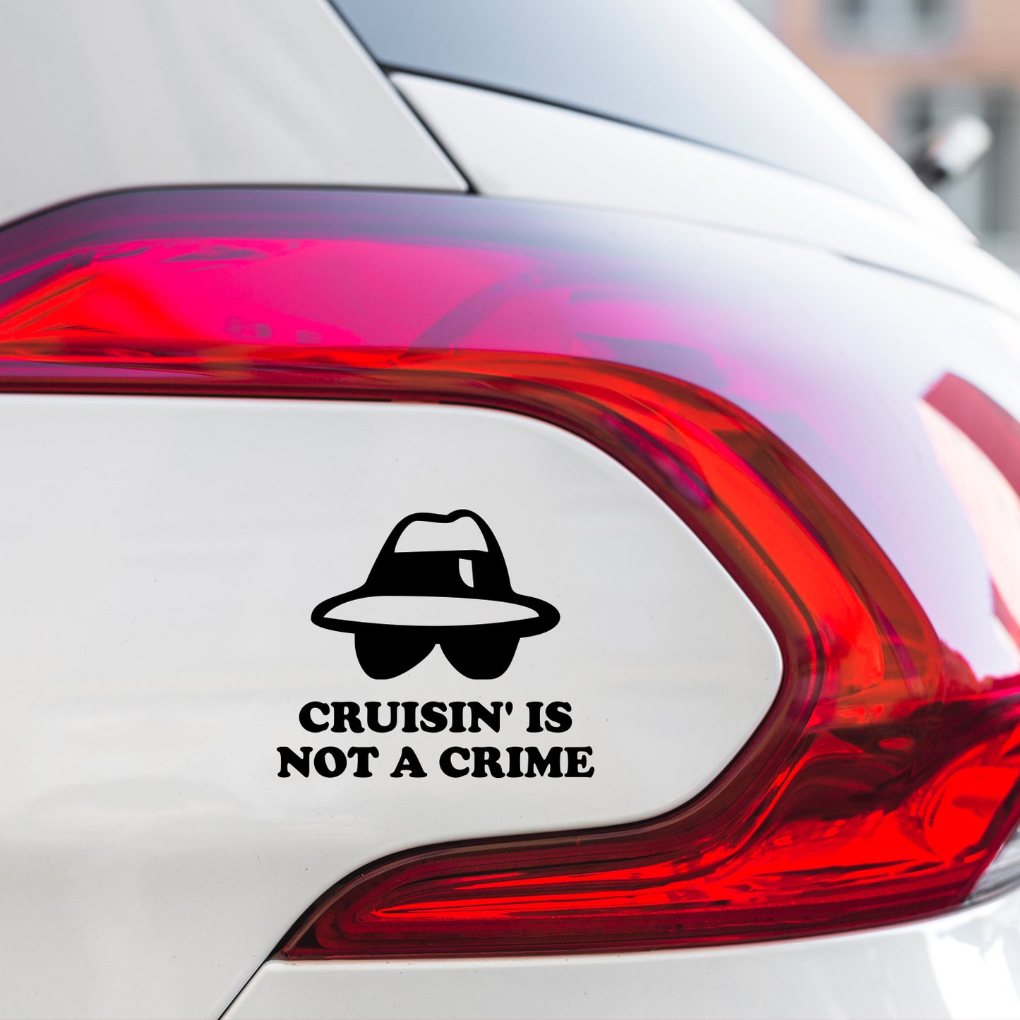 Cruisin Is Not A Crime Sticker
