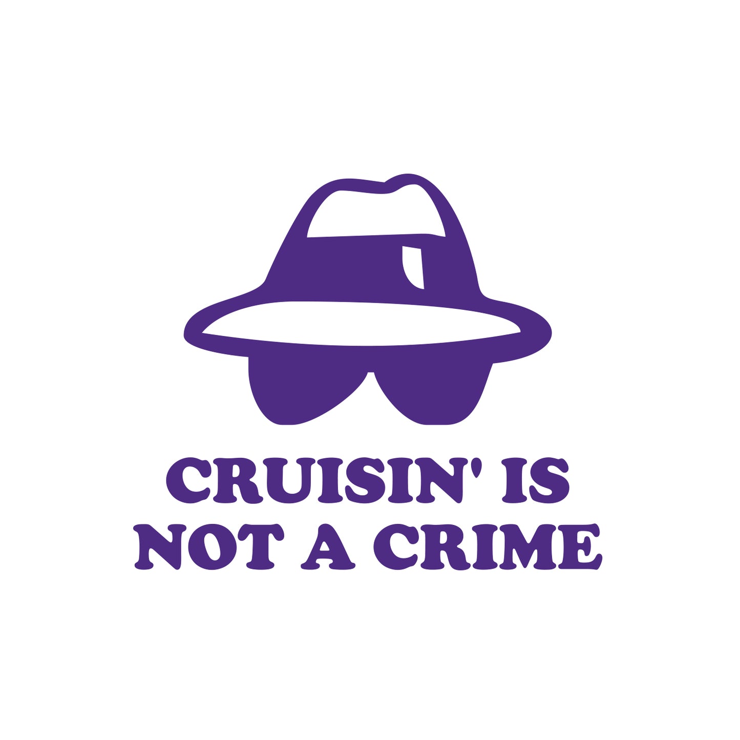 Cruisin Is Not A Crime Sticker