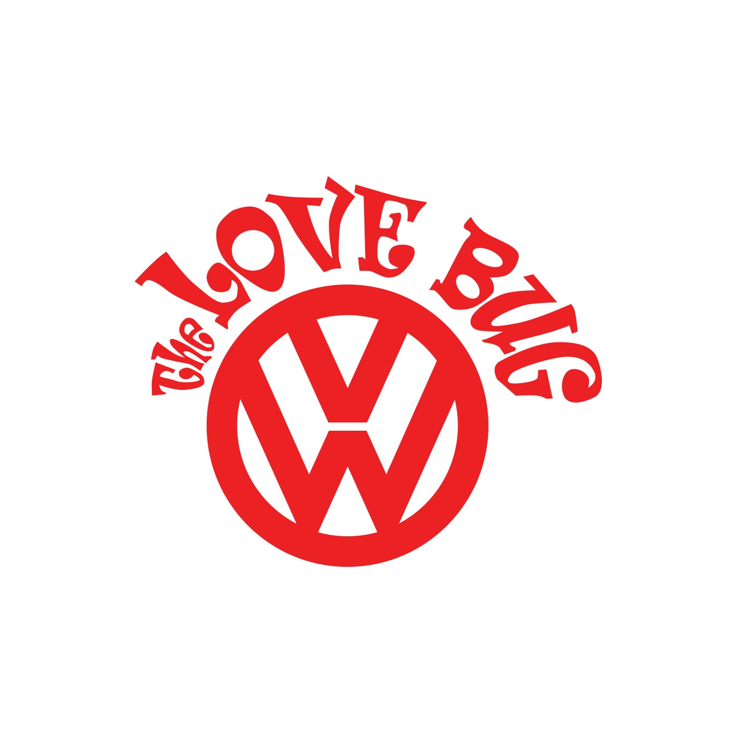 VW The Love Bug Sticker
