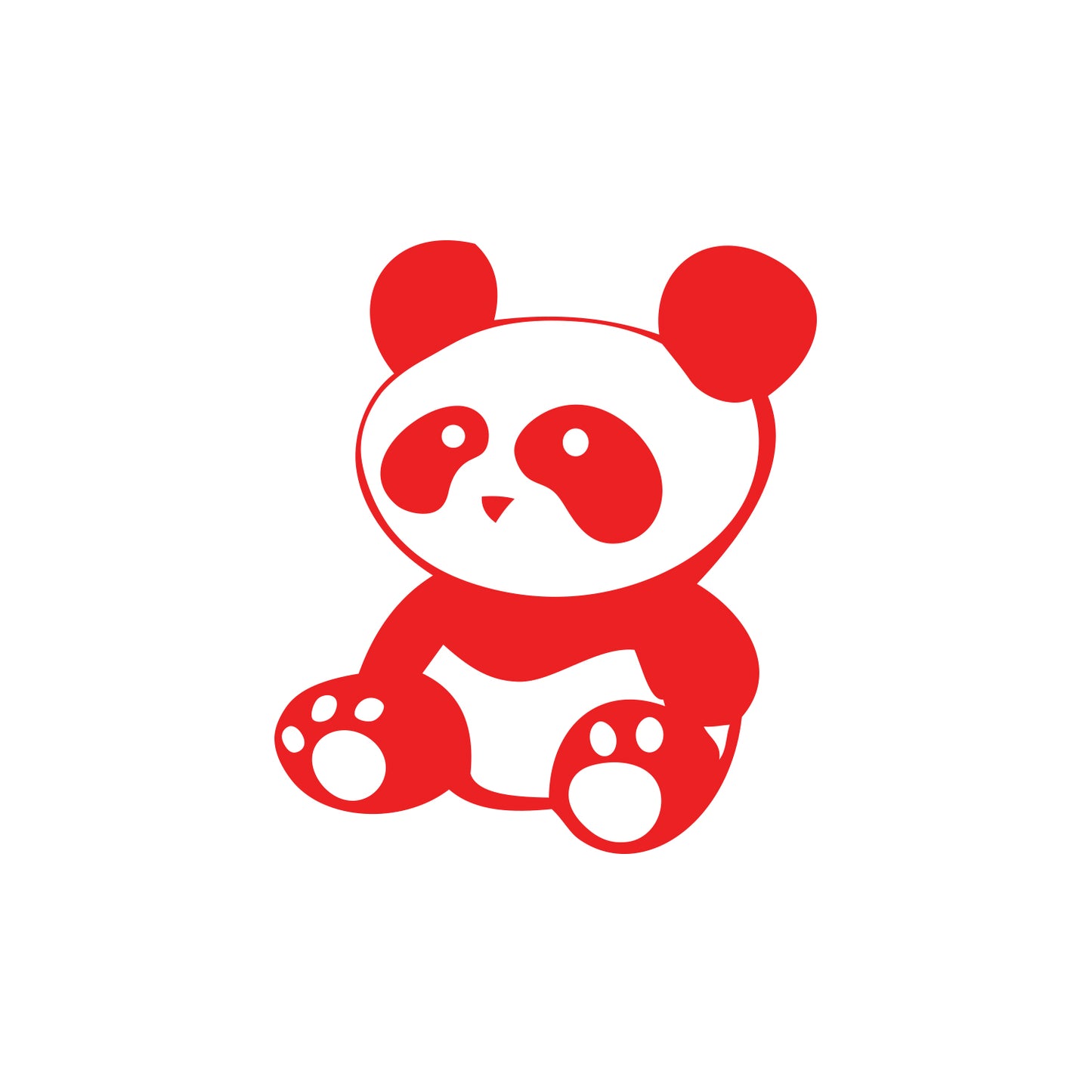 JDM Panda Sitting Sticker