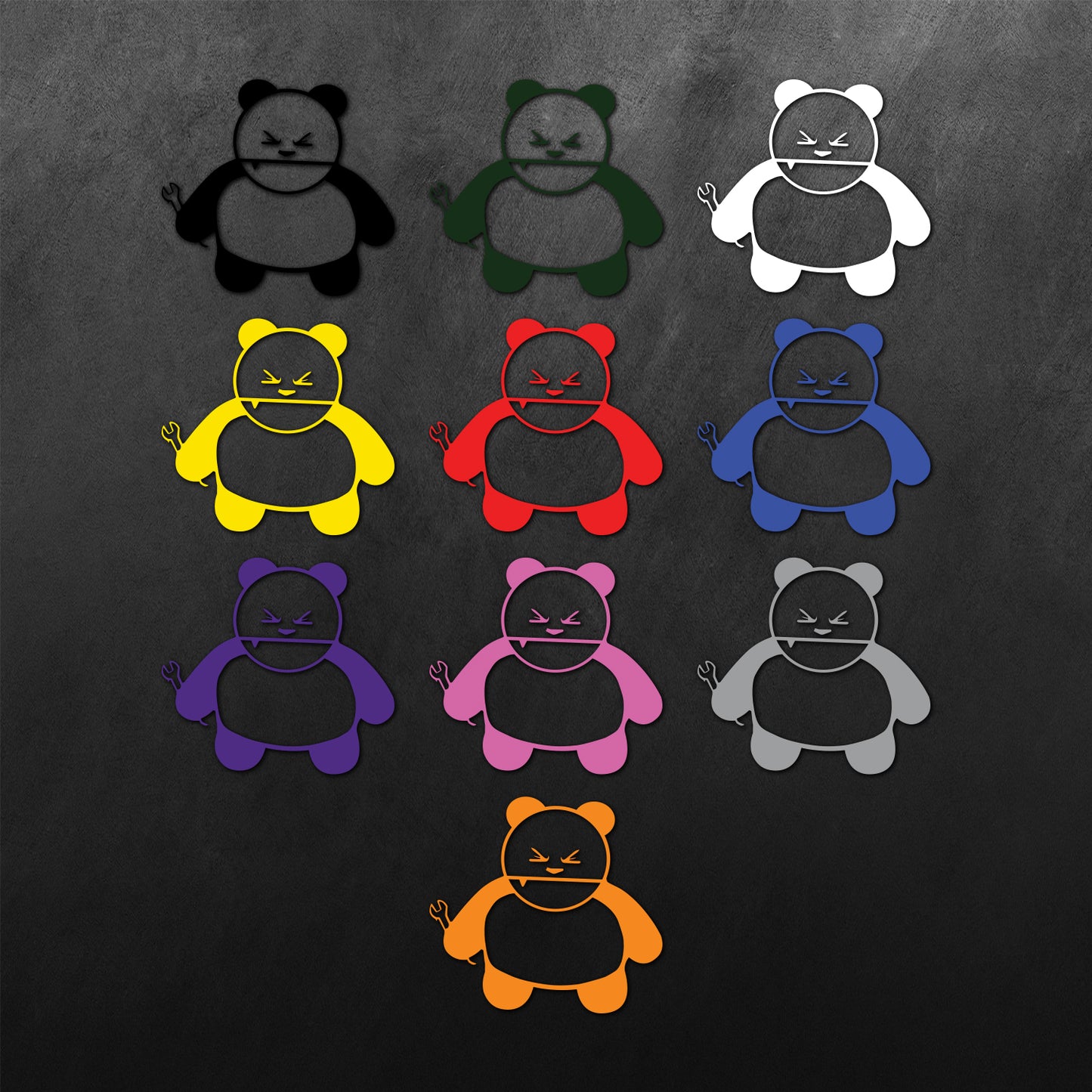 JDM Panda with Wrench Sticker
