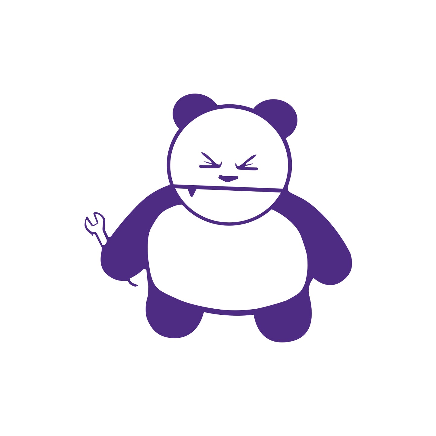 JDM Panda with Wrench Sticker