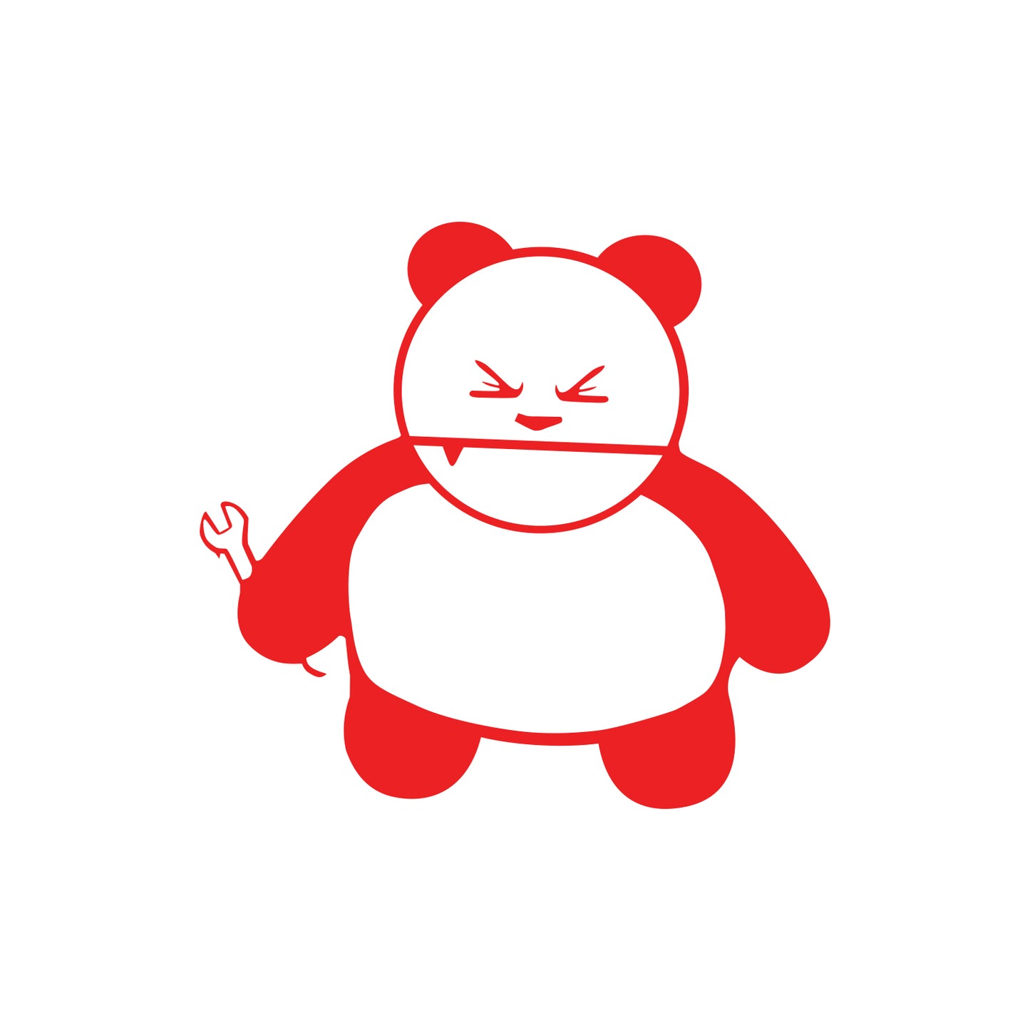 JDM Panda with Wrench Sticker