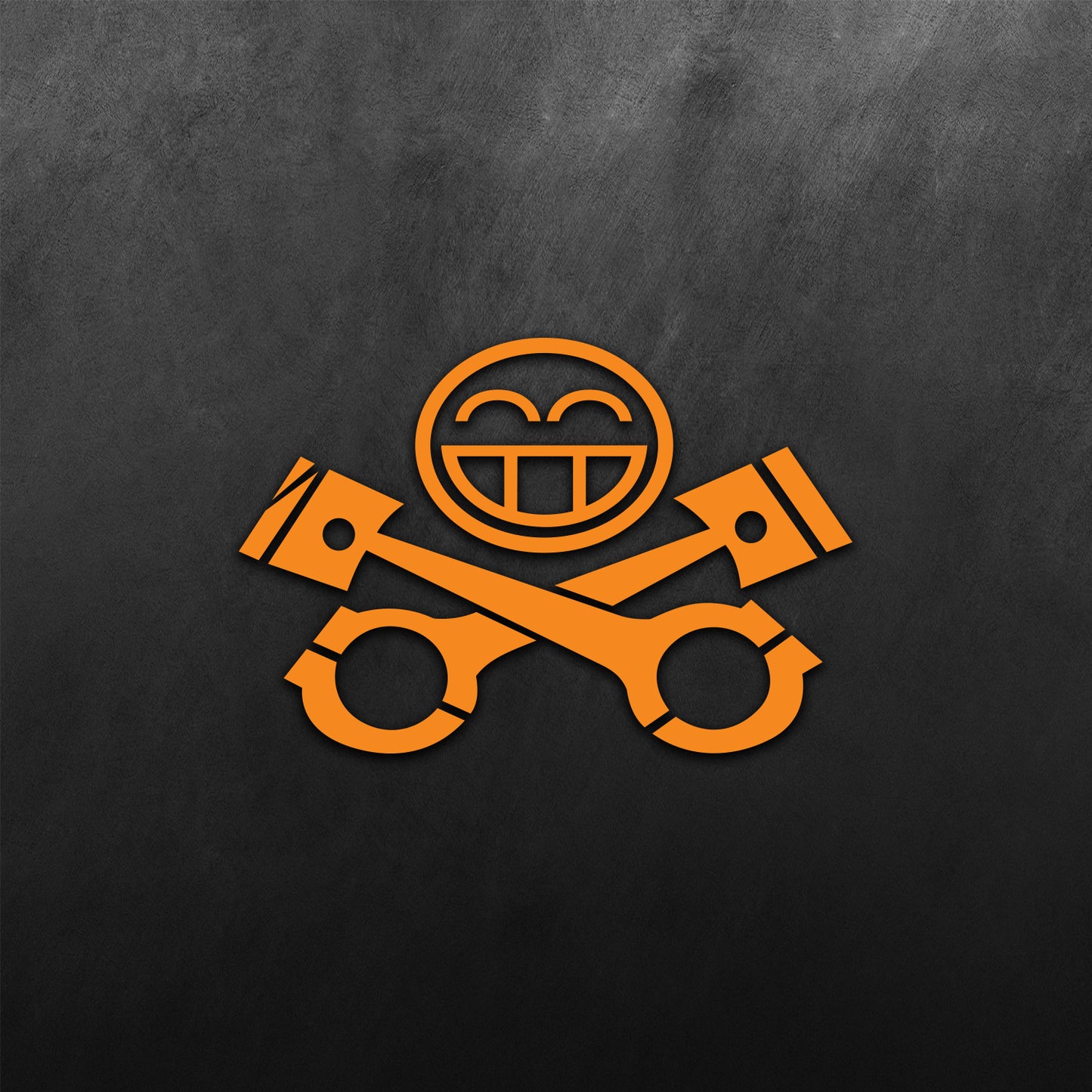Piston Big Grin Emoticon Sticker