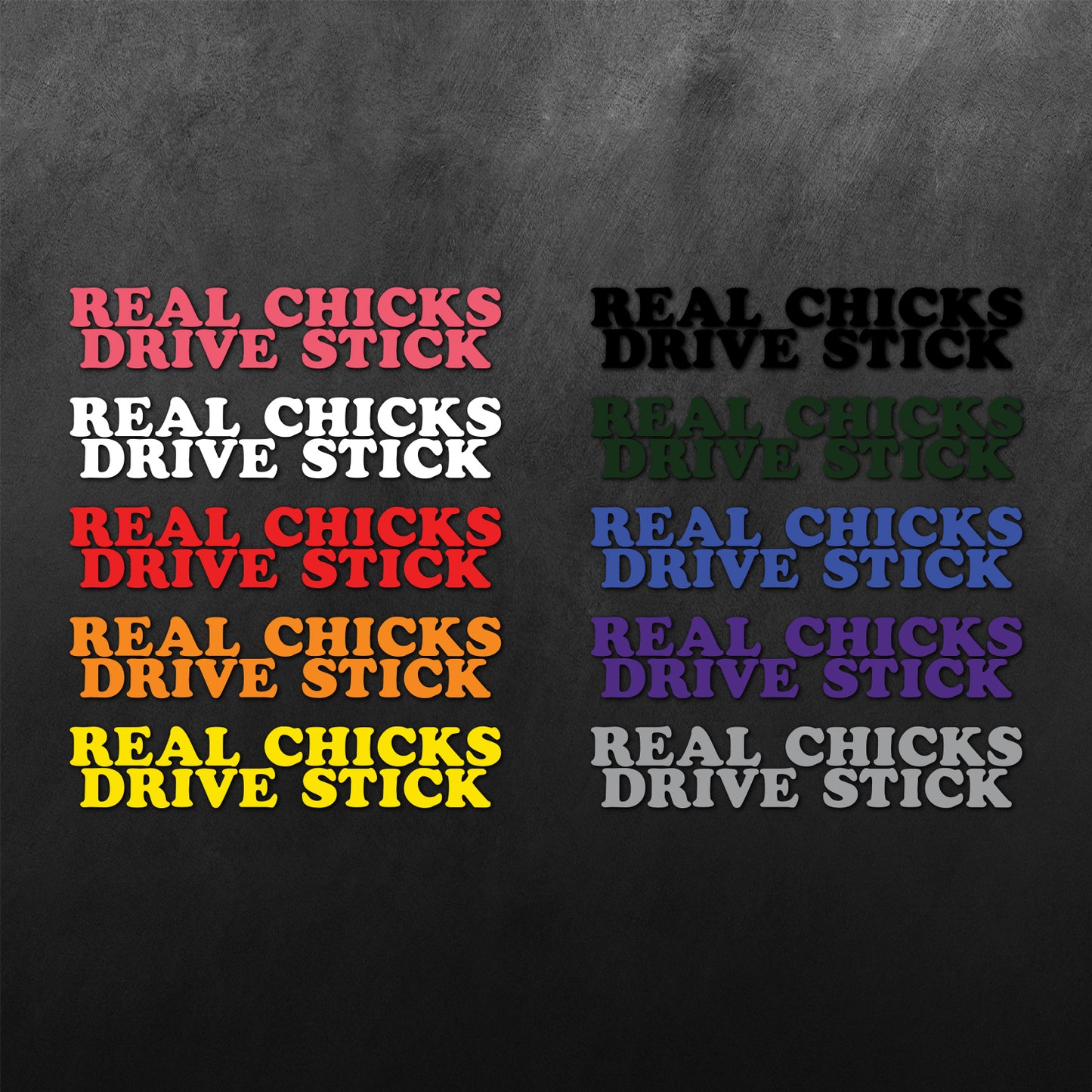 Real Chicken Drive Stick Sticker