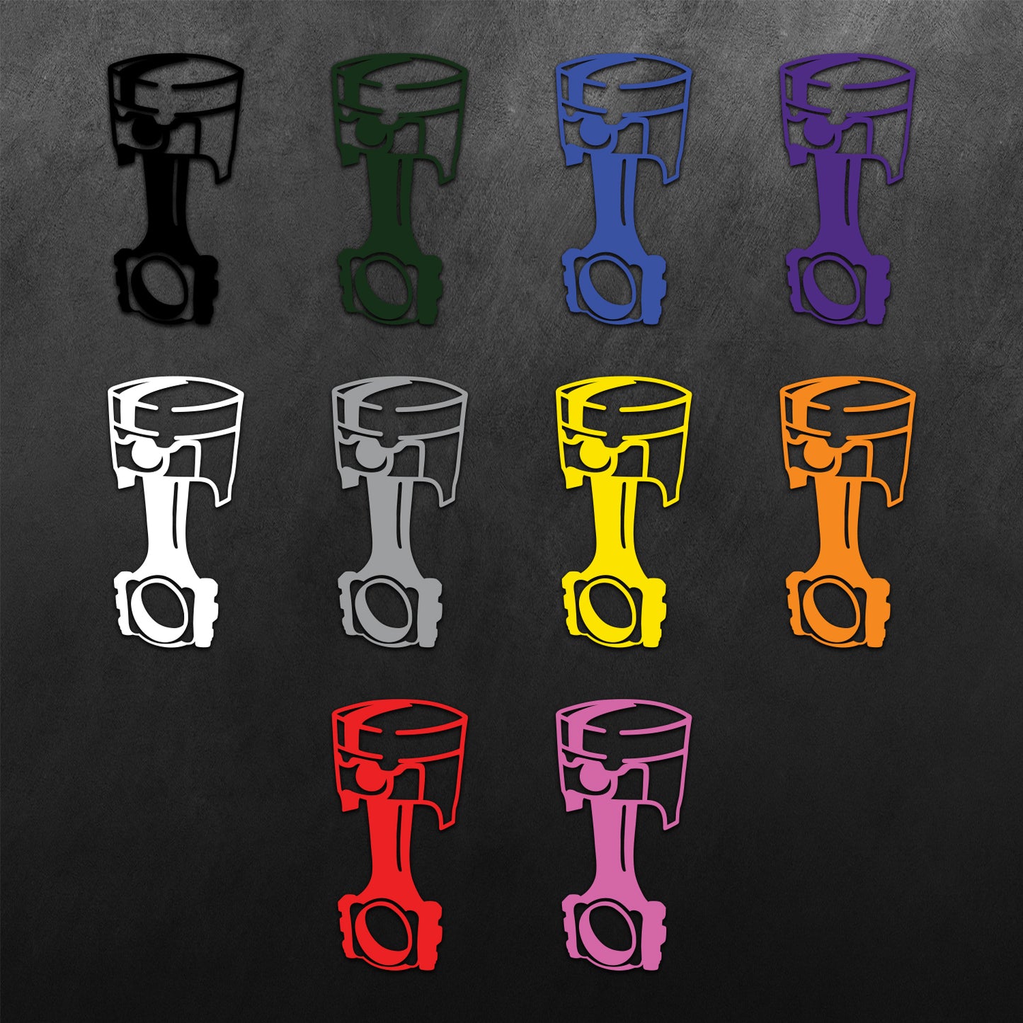 Single Piston Sticker