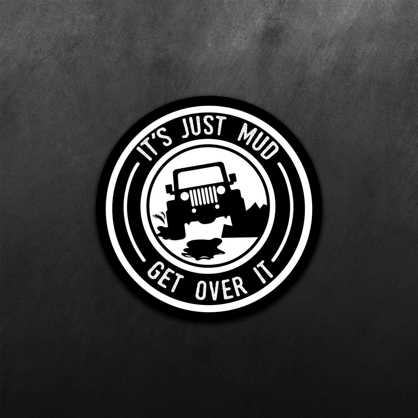 It's Just Mud Sticker for Jeep