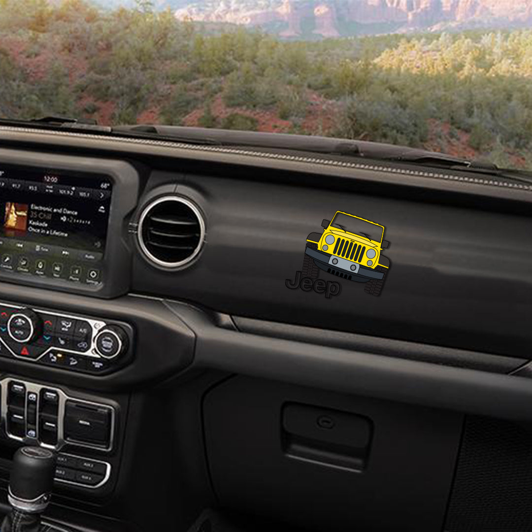 Flexing Pose Sticker for Jeep