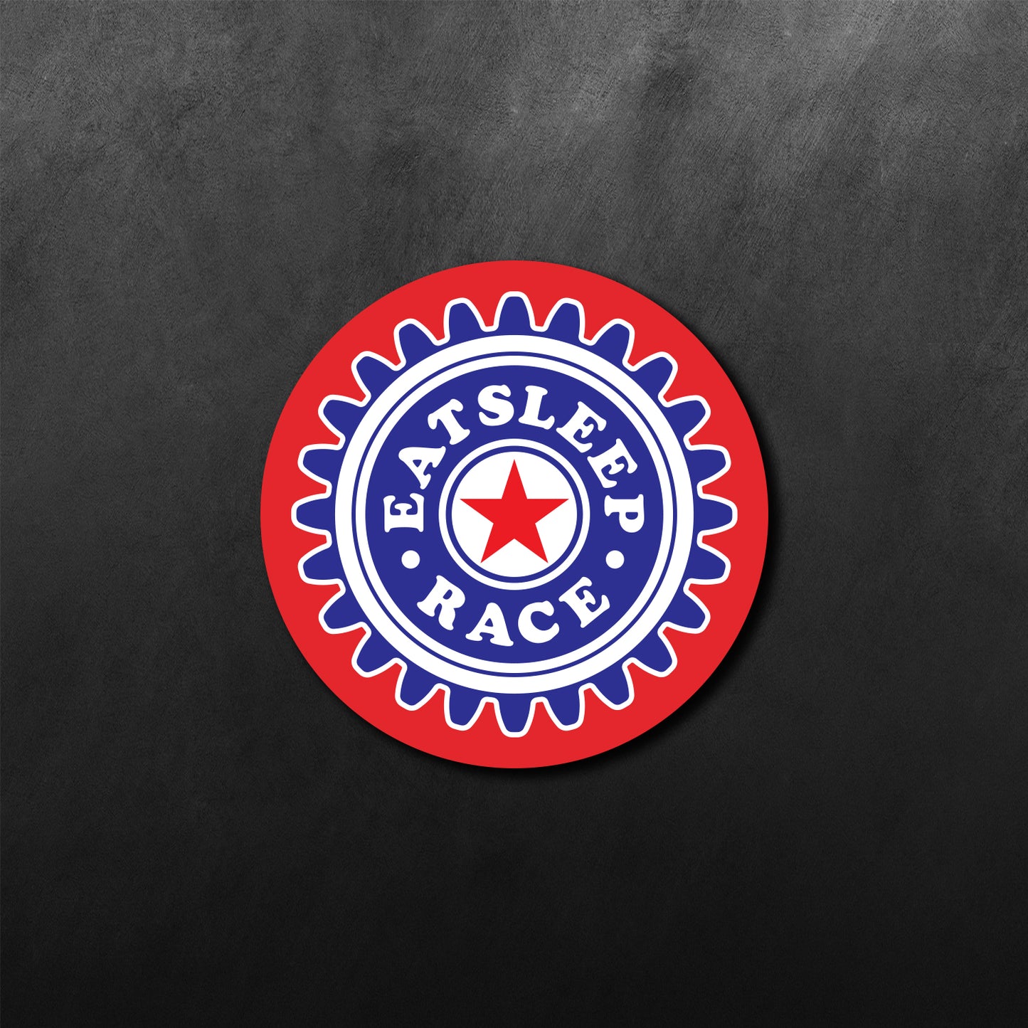 Eat Sleep Race Wheel Sticker