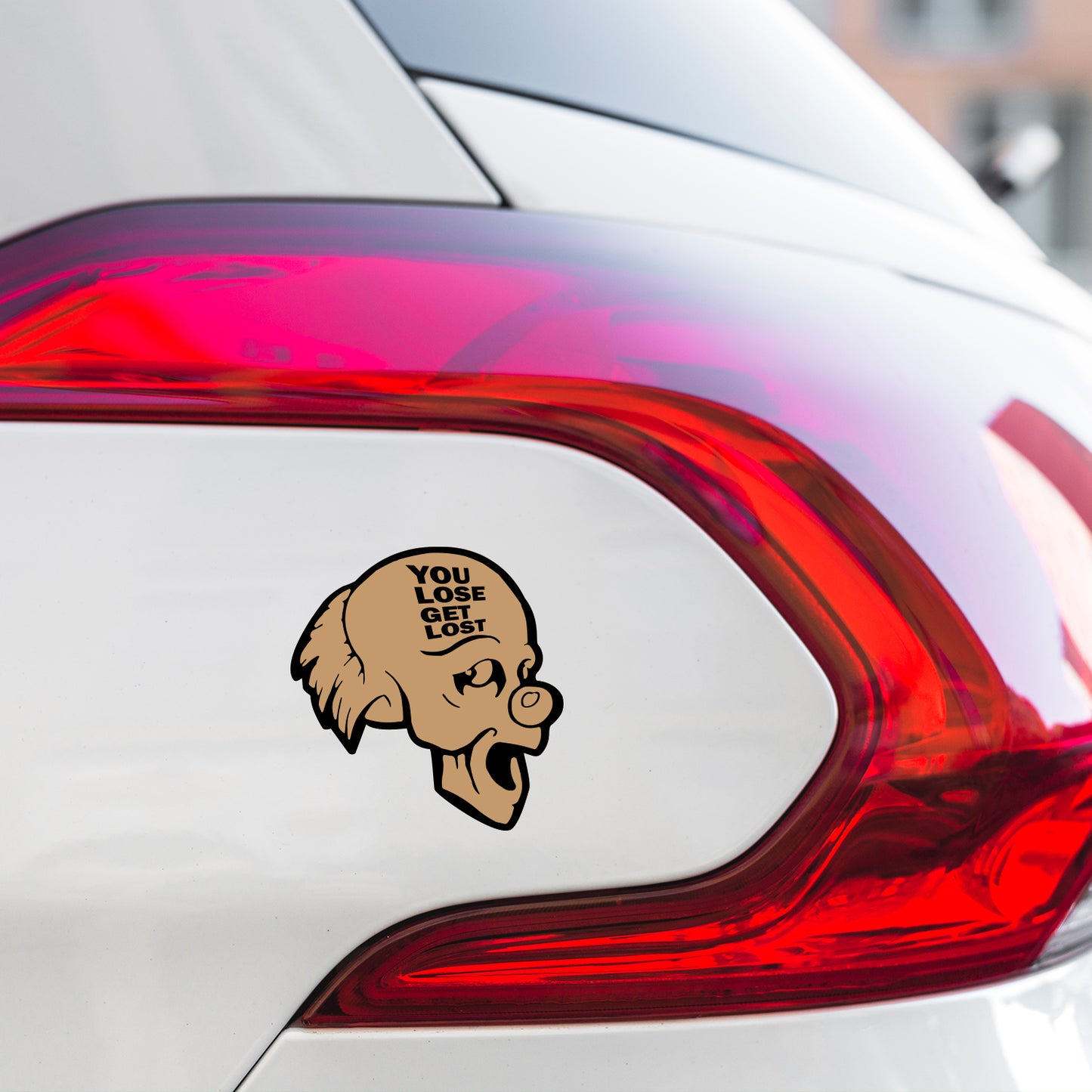 You Lose Get Lost Head Sticker