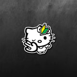 JDM Hello Kitty Wink Sticker