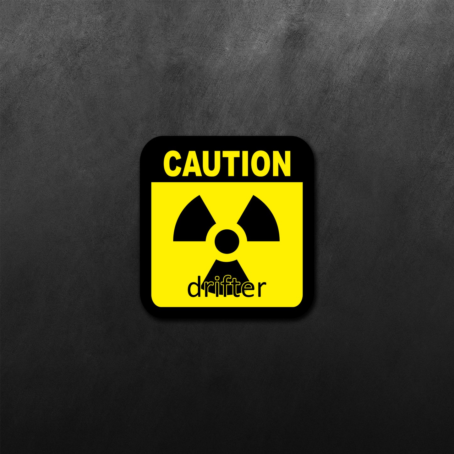 Drifter Caution Sticker