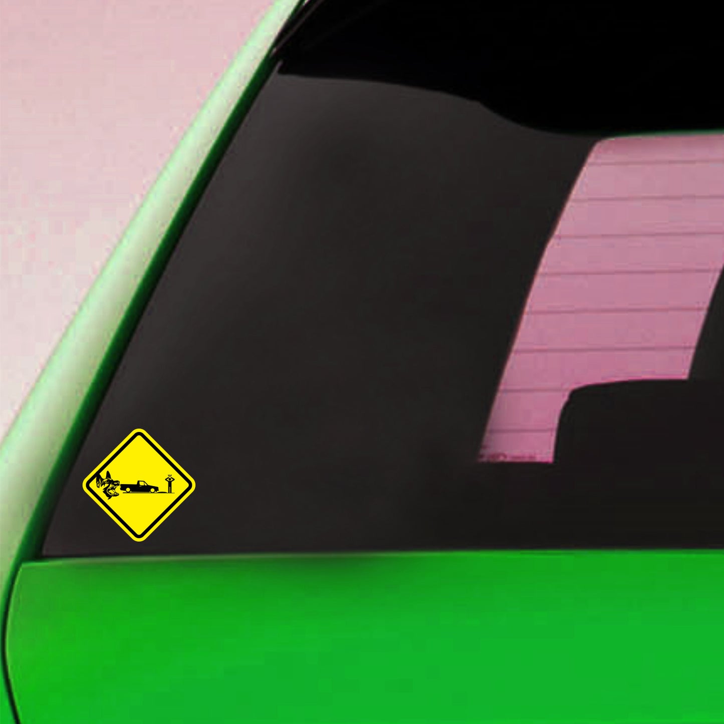 Warning Dog Sticker