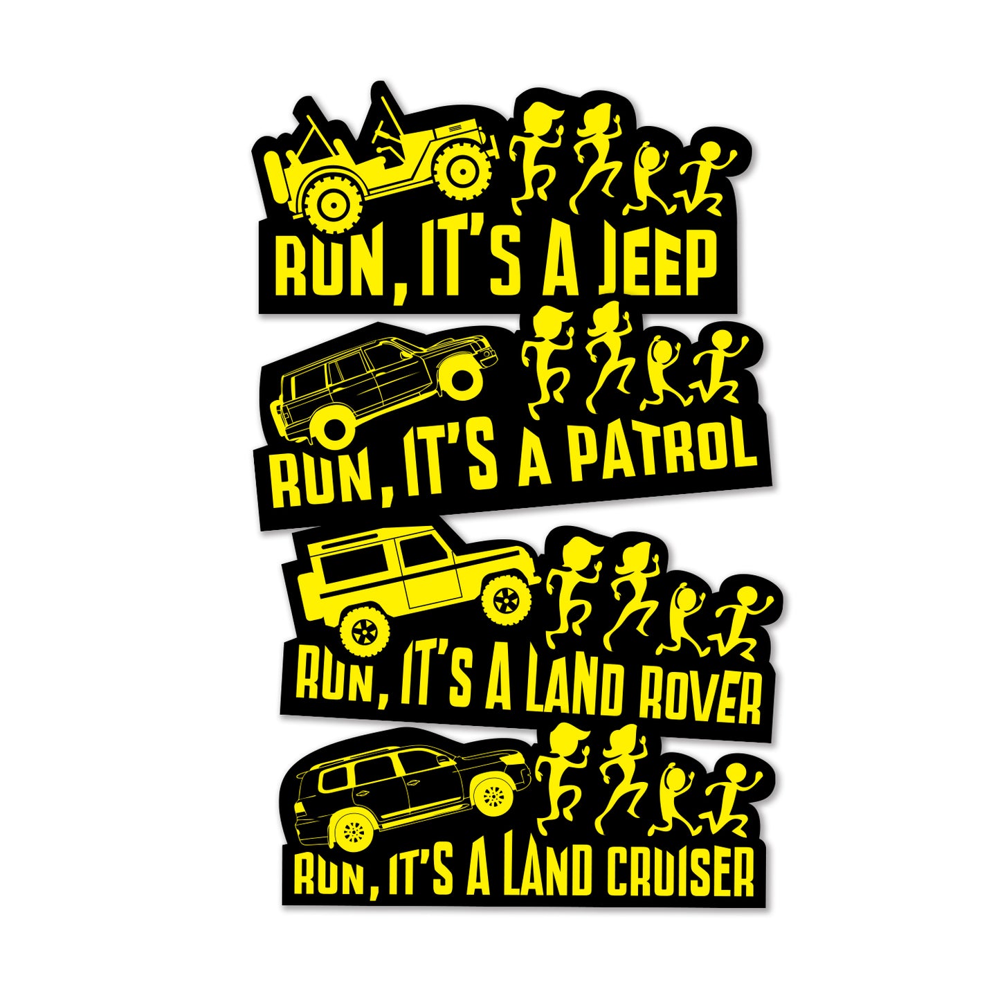 Run It's a 4WD Sticker - Available in many options