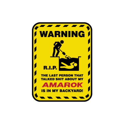 Warning RIP Sticker - Available in many options