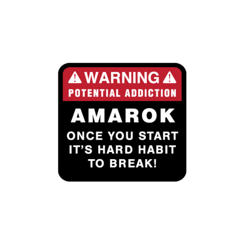 Warning Potential Addiction Sticker - Available in many options