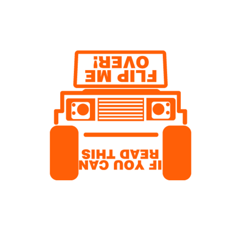 Flip Me Sticker - Available in many options