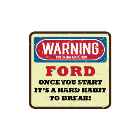 Warning Potential Habit Sticker - Available in many options