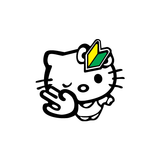JDM Hello Kitty Wink Sticker-0