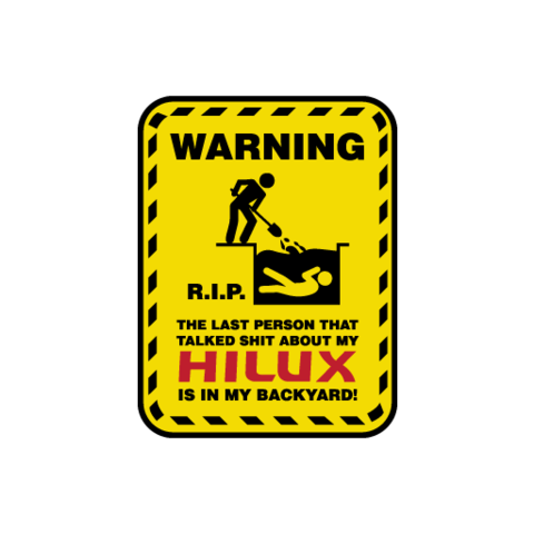 Warning RIP Sticker - Available in many options