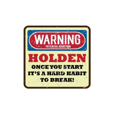 Warning Potential Habit Sticker - Available in many options