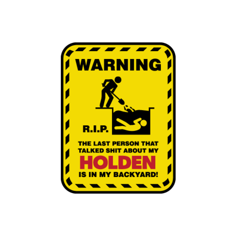 Warning RIP Sticker - Available in many options