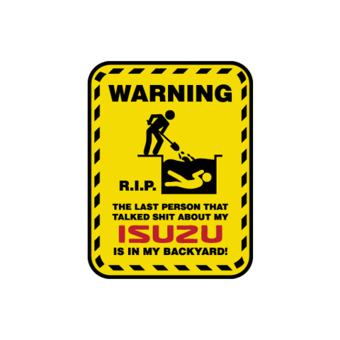 Warning RIP Sticker - Available in many options