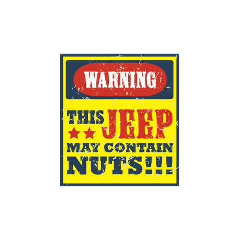 Warning May Contain Nut Sticker - Available in many options