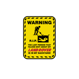 Warning RIP Sticker - Available in many options