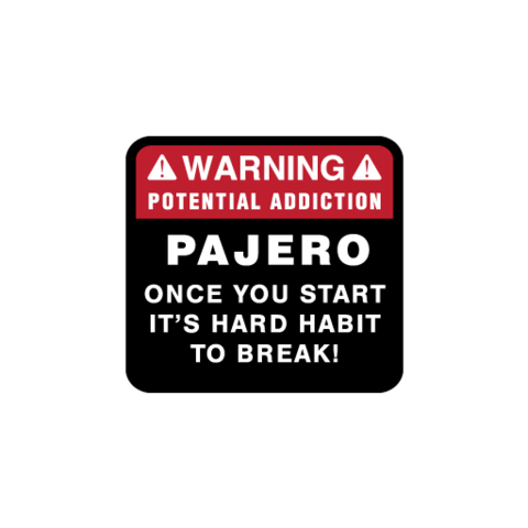 Warning Potential Addiction Sticker - Available in many options