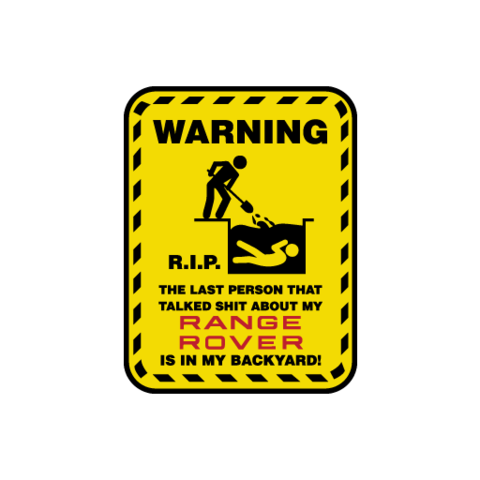Warning RIP Sticker - Available in many options