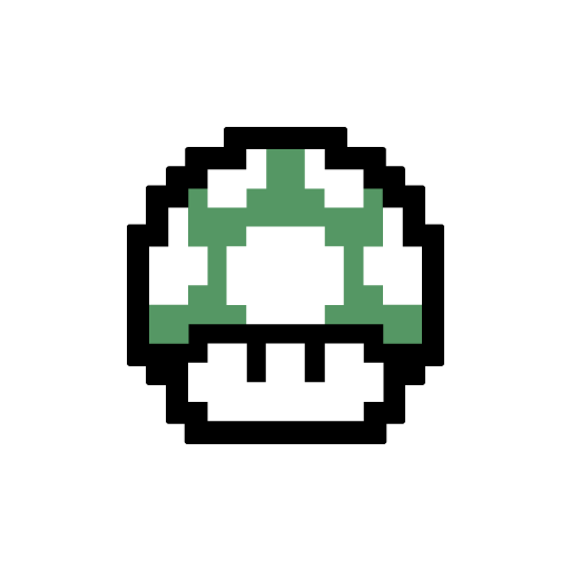 Toad Mushrooms Green Sticker-0