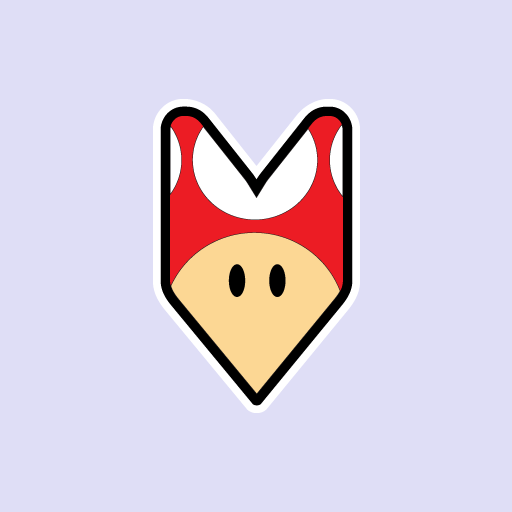 Toad Mushrooms Red Sticker-0
