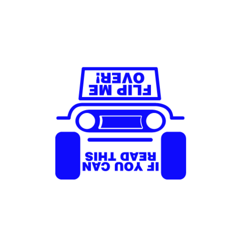Flip Me Sticker - Available in many options
