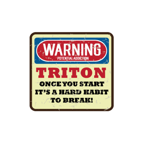 Warning Potential Habit Sticker - Available in many options