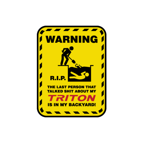 Warning RIP Sticker - Available in many options