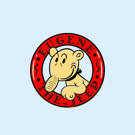 Eugene The Jeep Big Size Sticker (25cm)-0
