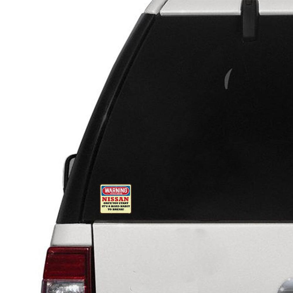 Warning Potential Habit Sticker - Available in many options