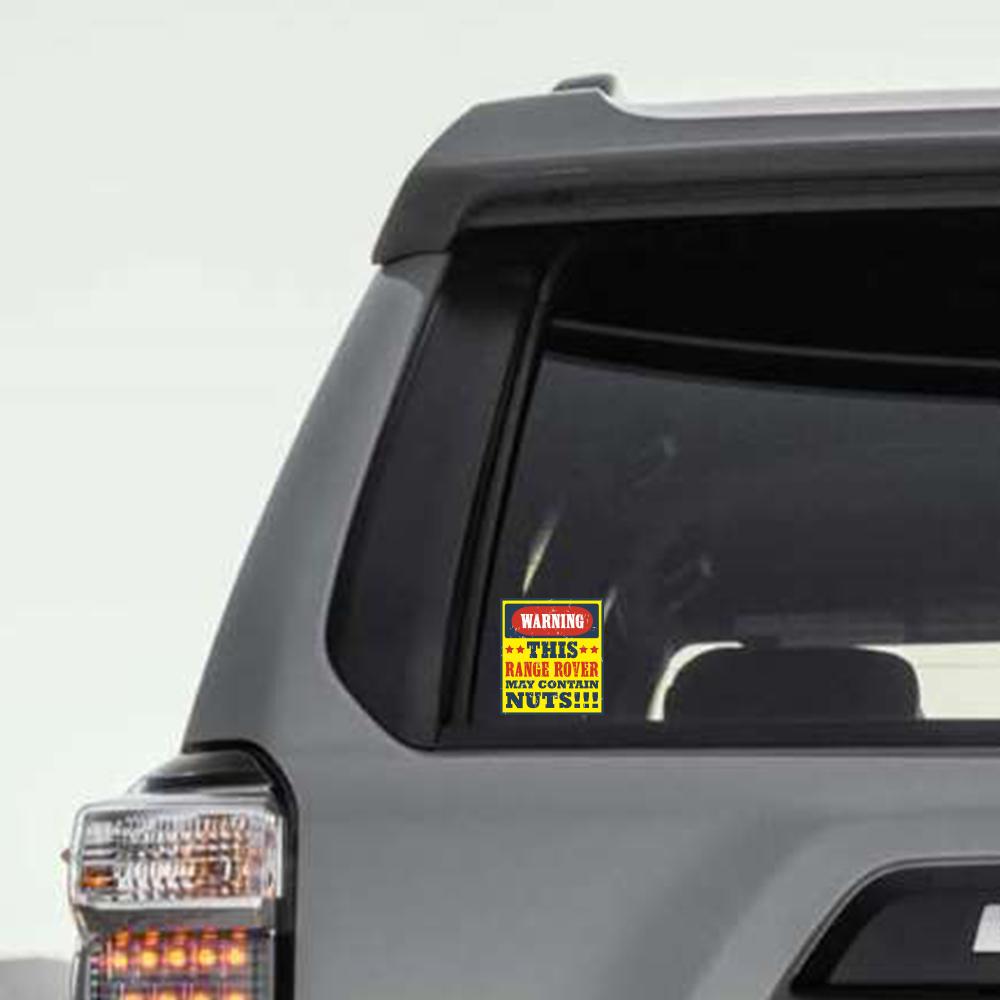 Warning May Contain Nut Sticker - Available in many options