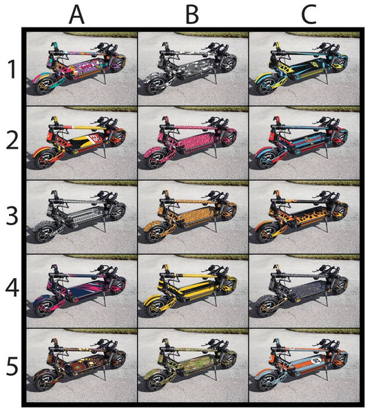 E-scooter Graphic Kits to fit Apollo Ghost, VDM-10