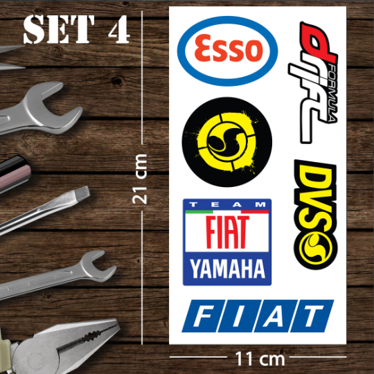 Assorted Motorcycle Bike Stickers Set Pack 04 Racing Decal