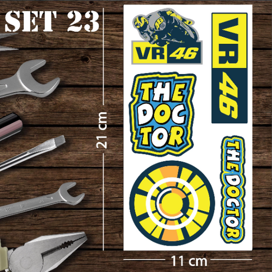 Assorted Motorcycle Bike Stickers Set Pack 23 Racing Decal