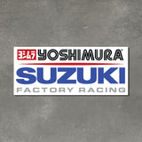 Yoshimura Suzuki Factory Racing Sticker